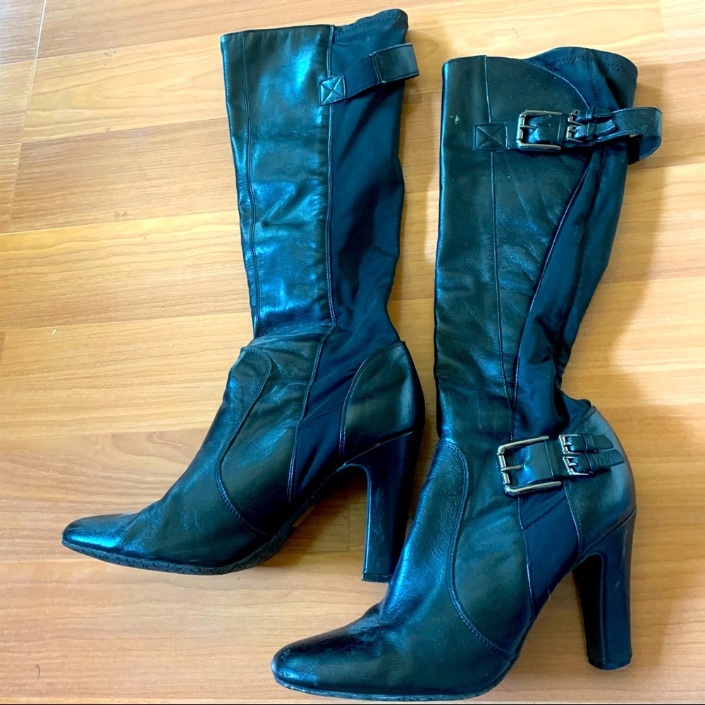 Ateuro Chiang calf high boots